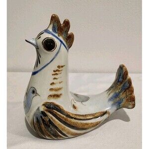 Vintage Ken Edwards Tonala Rooster Mexican Studio Art Pottery Signed